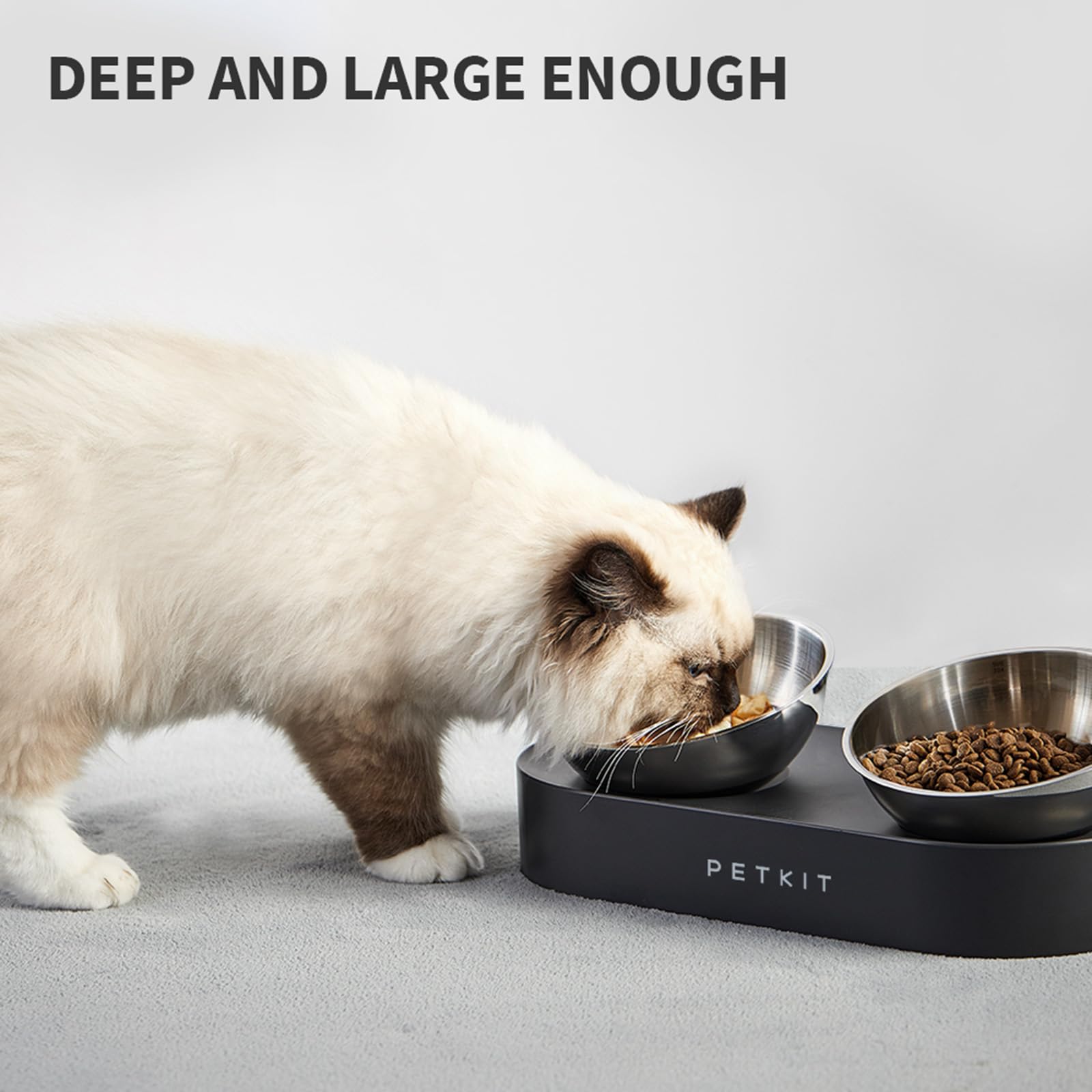 PETKIT conjunto de cuencos, opción práctica para gatos y perros pequeños.