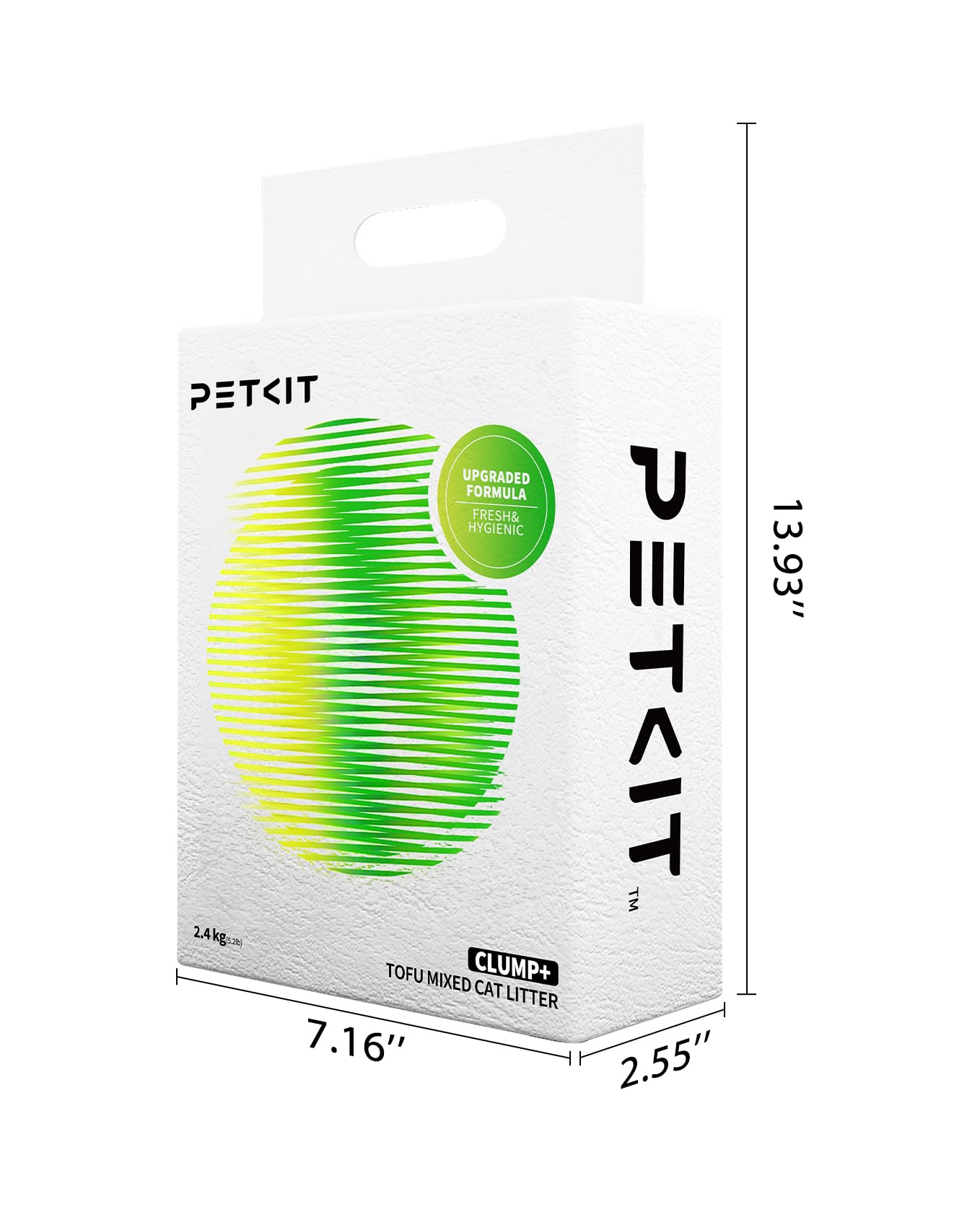 PETKIT Clump+ tofu: ingredientes naturales, sin aditivos artificiales.