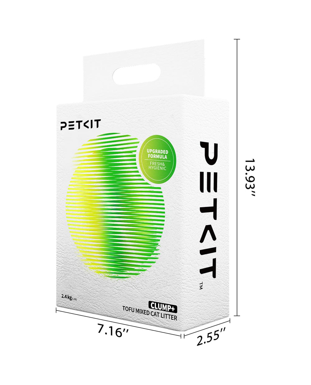 PETKIT Clump+ tofu: ingredientes naturales, sin aditivos artificiales.