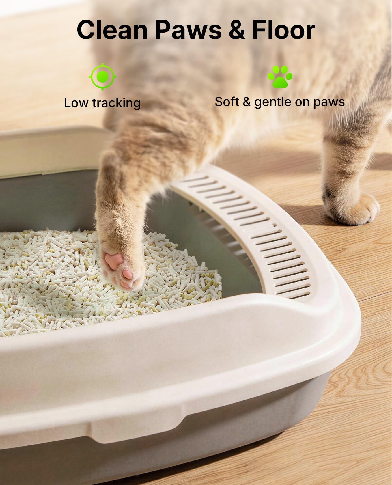 PETKIT monitor de arena para gatos: descarga al inodoro en porciones pequeñas.