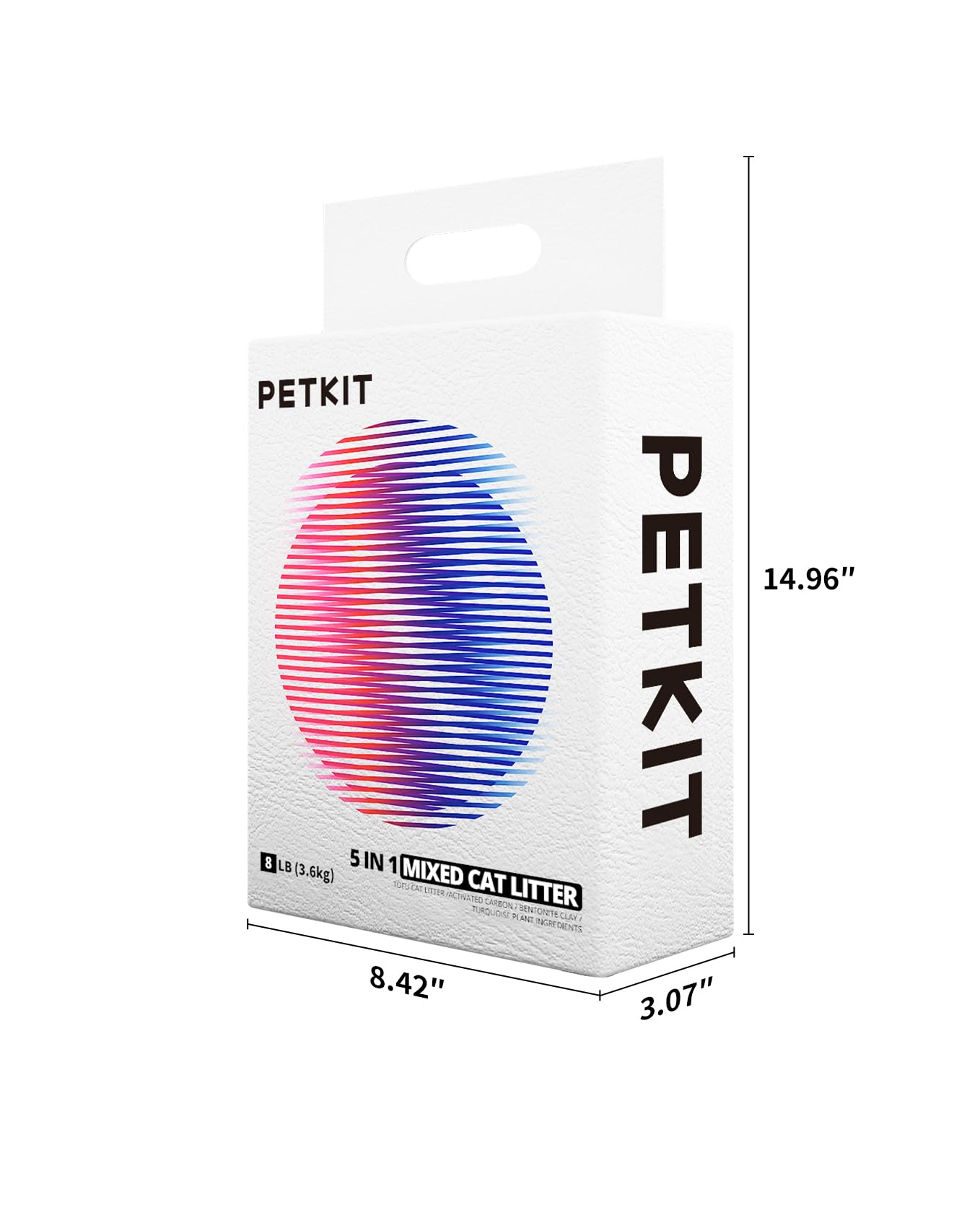 PETKIT Litter sin fragancia, uso cómodo para gatos sensibles.