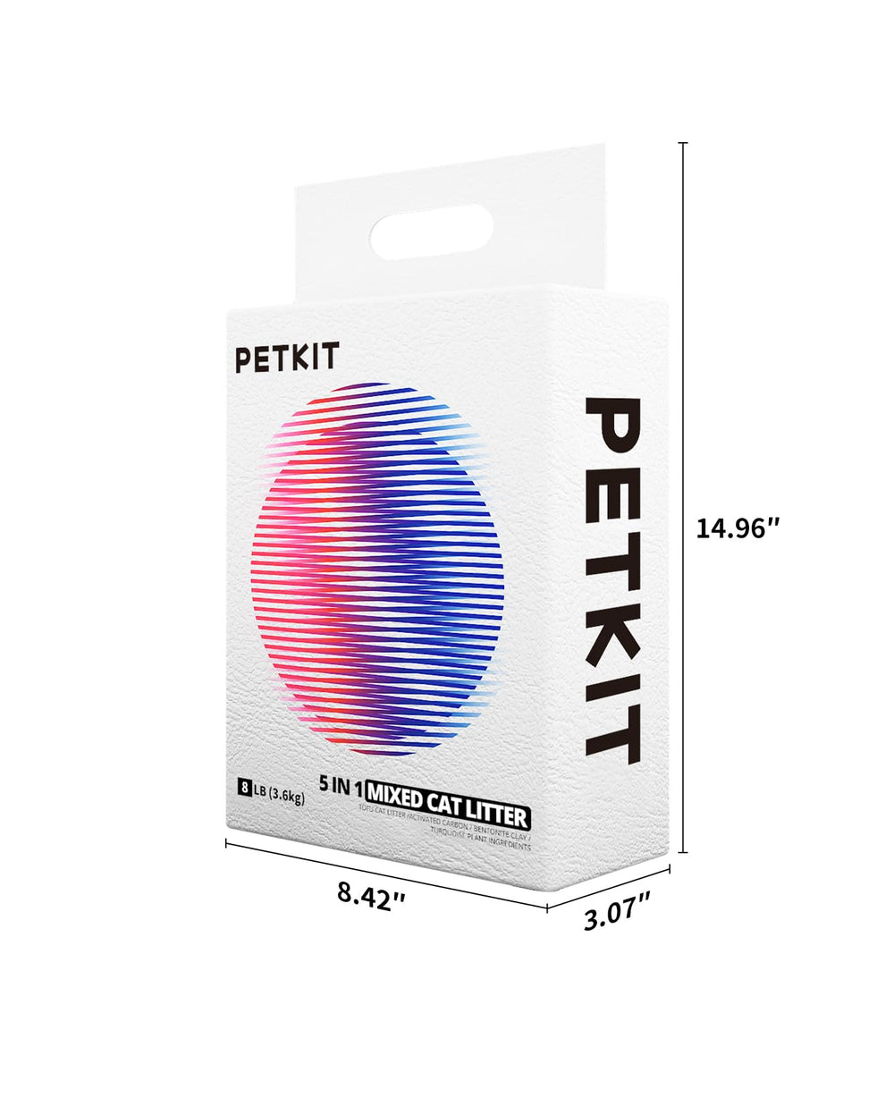 PETKIT Litter sin fragancia, uso cómodo para gatos sensibles.