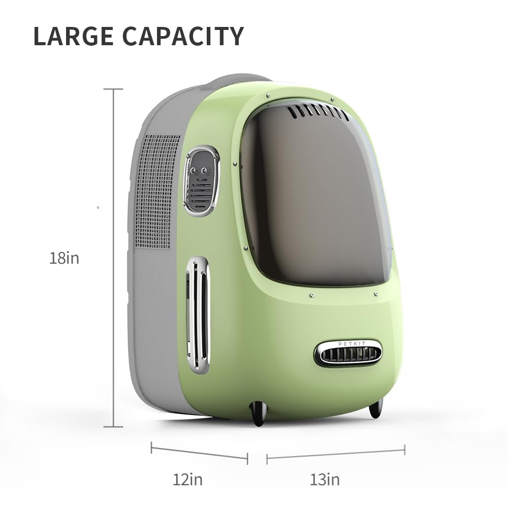 PETKIT Mochila apta para aerolíneas, uso diario y viajes cortos con mascotas.