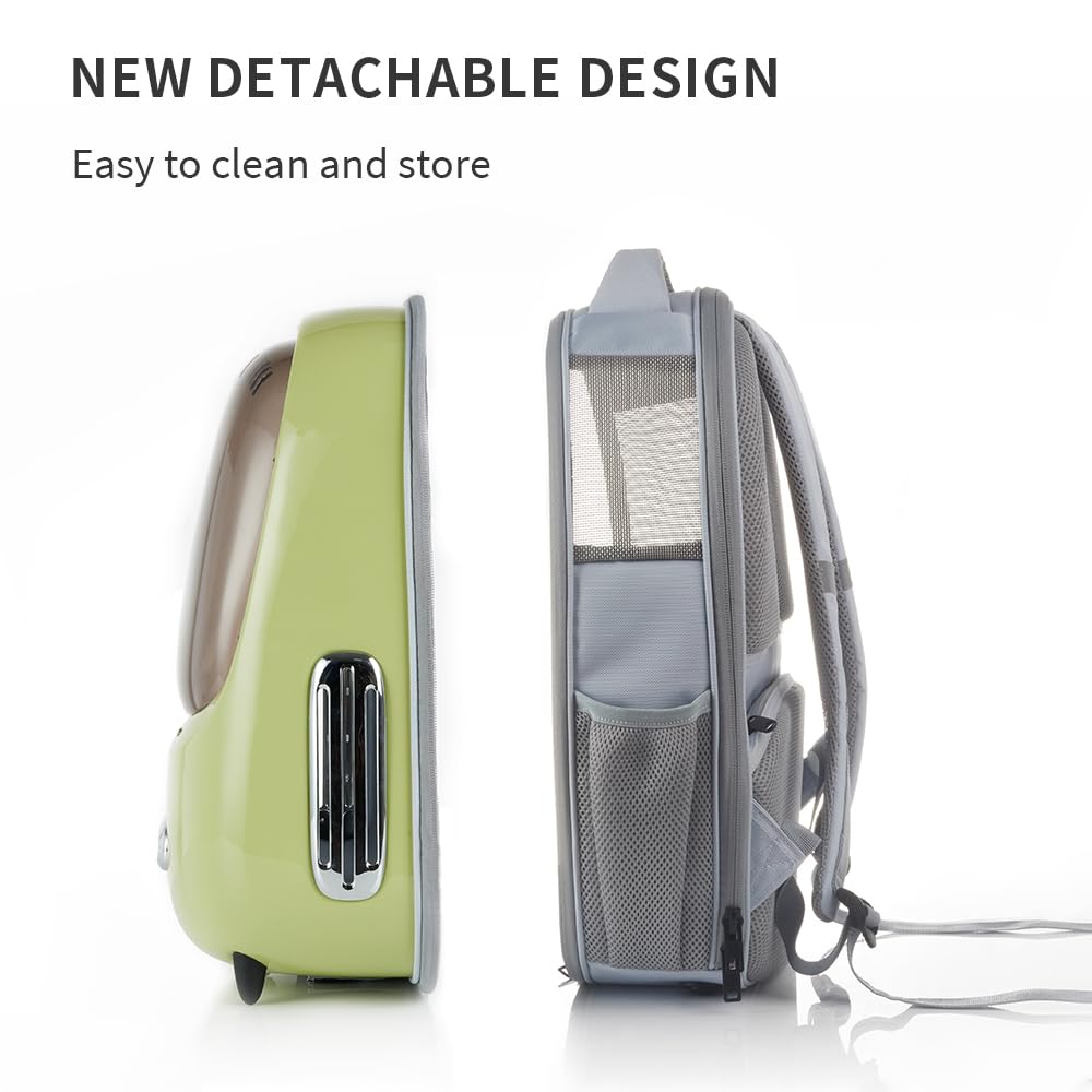 PETKIT Mochila iluminación ajustable para observar a tu mascota en la oscuridad.