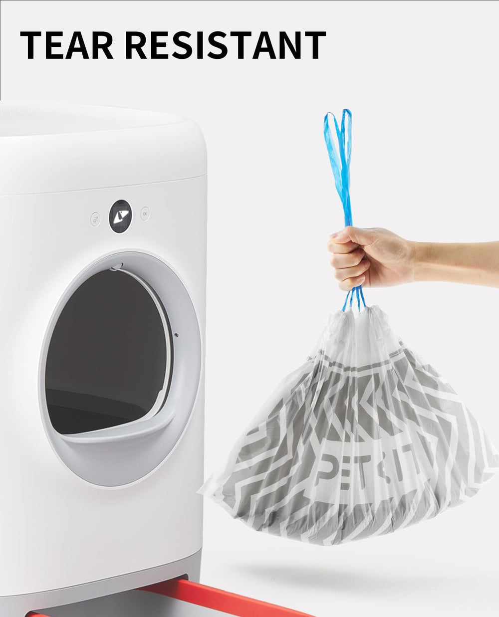PETKIT PuraX material LDPE para mayor durabilidad.