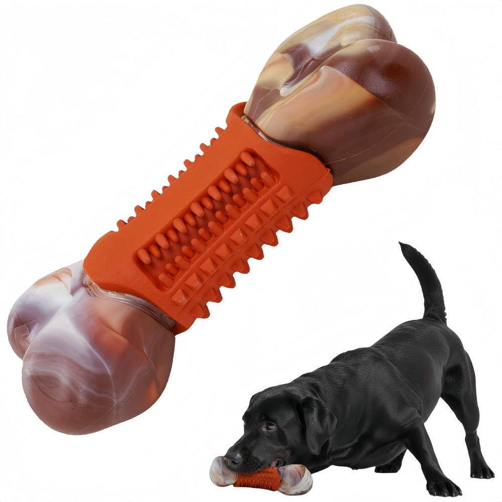 PETKN Hueso mordedor frente, ideal para mordidas fuertes.