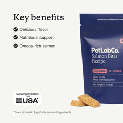 PetLab Co. Bocaditos salmón en tazón, premio ideal para entrenamiento