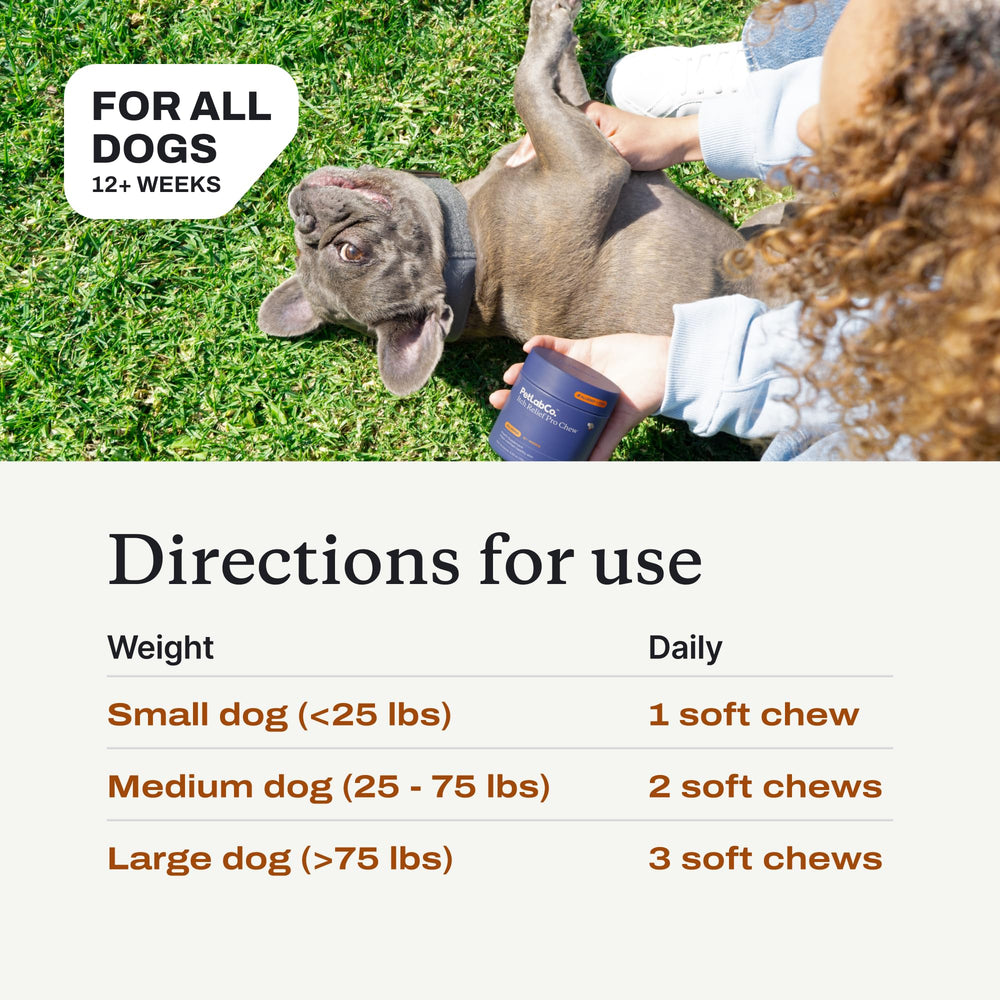 PetLab Co Itch Relief Chew Pro: fabricación en EE. UU. para calidad y trazabilidad.