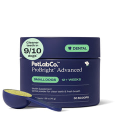PetLab Co ProBright polvo dental en tubo para uso diario en perros