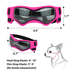 PETLESO gafas ajustables para perro: correa de ajuste seguro