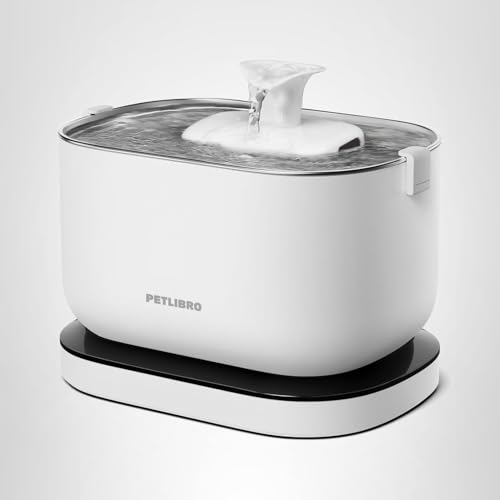 PETLIBRO bandeja de acero inoxidable para mayor durabilidad.