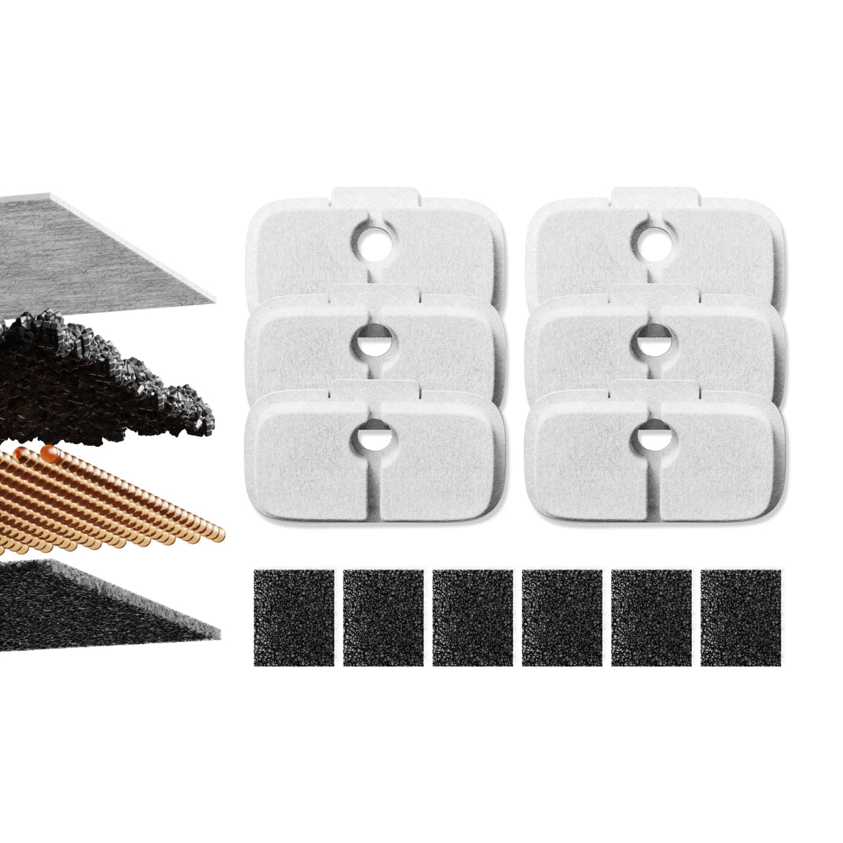 PETLIBRO Dockstream: filtros 6 paquetes para mantener el agua fresca en la fuente del gato.