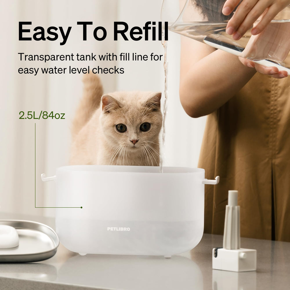 PETLIBRO modo de flujo en caída libre para atraer a gatos selectivos.
