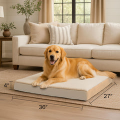 Cama PETMAKER con dos capas de espuma alta densidad para soporte estable.