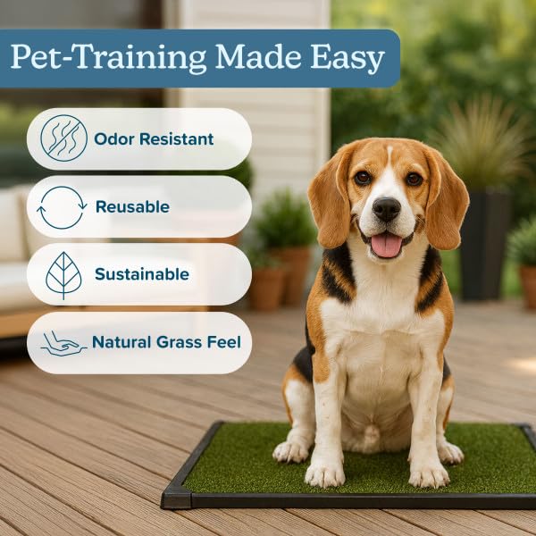 PETMAKER césped artificial para entrenamiento de cachorros, útil en apartamentos