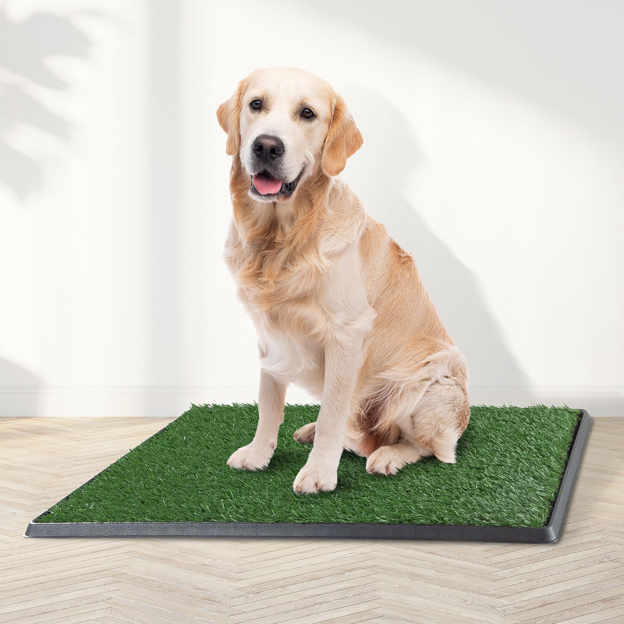 PETMAKER conjunto de tres almohadillas de césped artificial, fácil de intercambiar