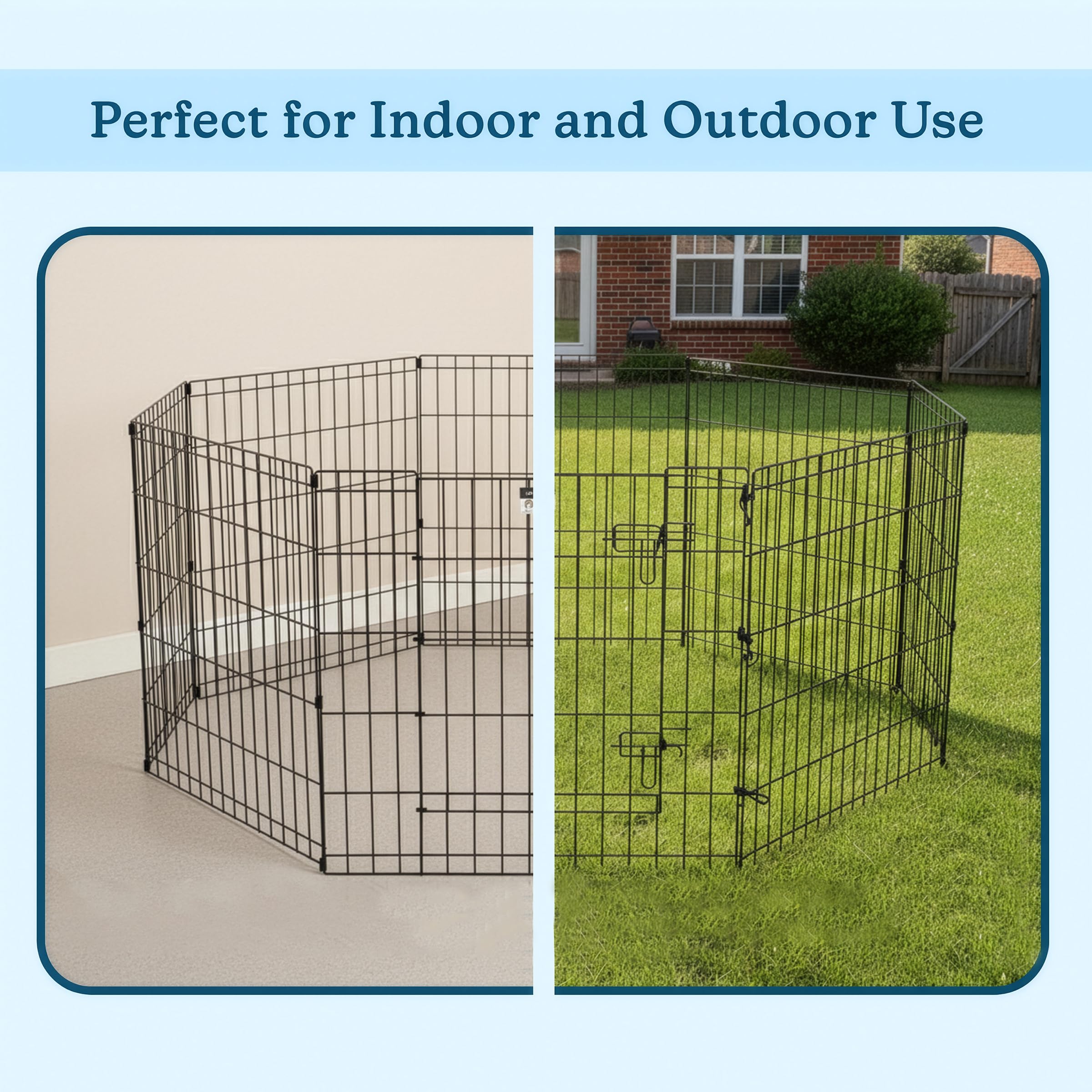 PETMAKER Puppy Playpen diseño plegable para almacenamiento compacto