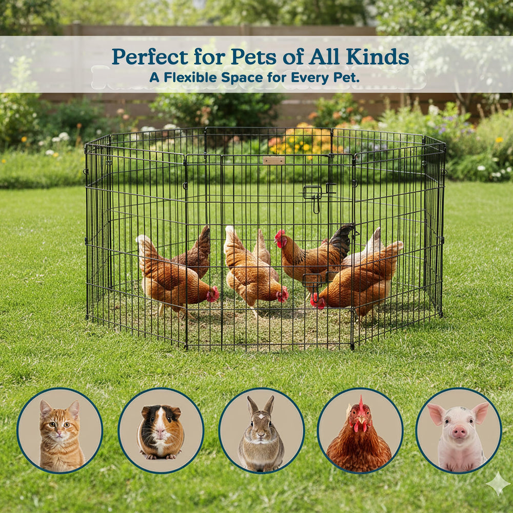 PETMAKER Puppy Playpen uso interior y exterior para mascotas pequeñas