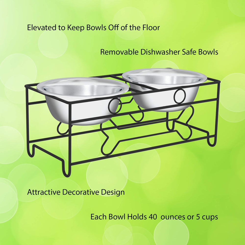 PETMAKER cuencos acero inoxidable 40onzas ideales para comida y agua