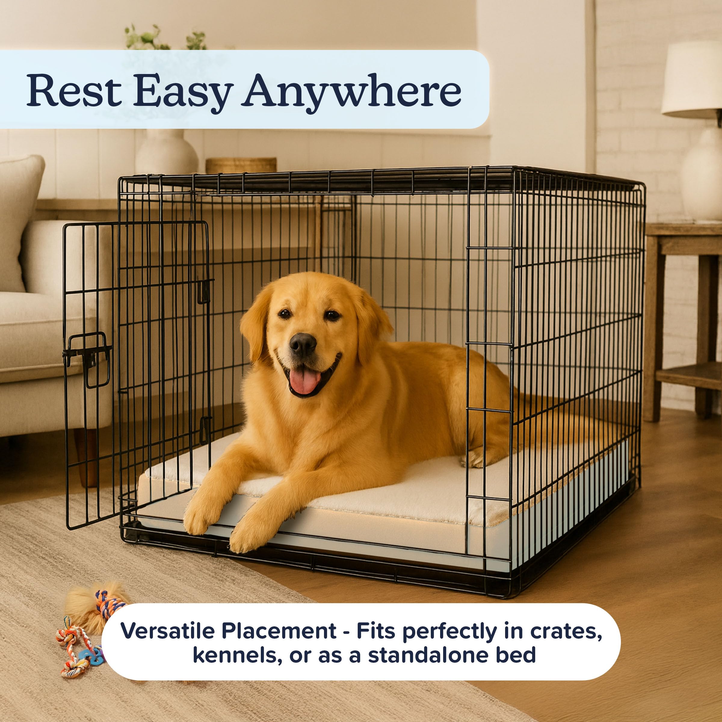 Dimensiones 36x27 pulgadas de PETMAKER para perros grandes.