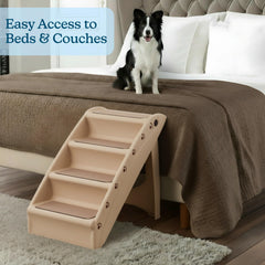 PETMAKER escaleras para mascotas en coche, plegables y ligeras para viajar.