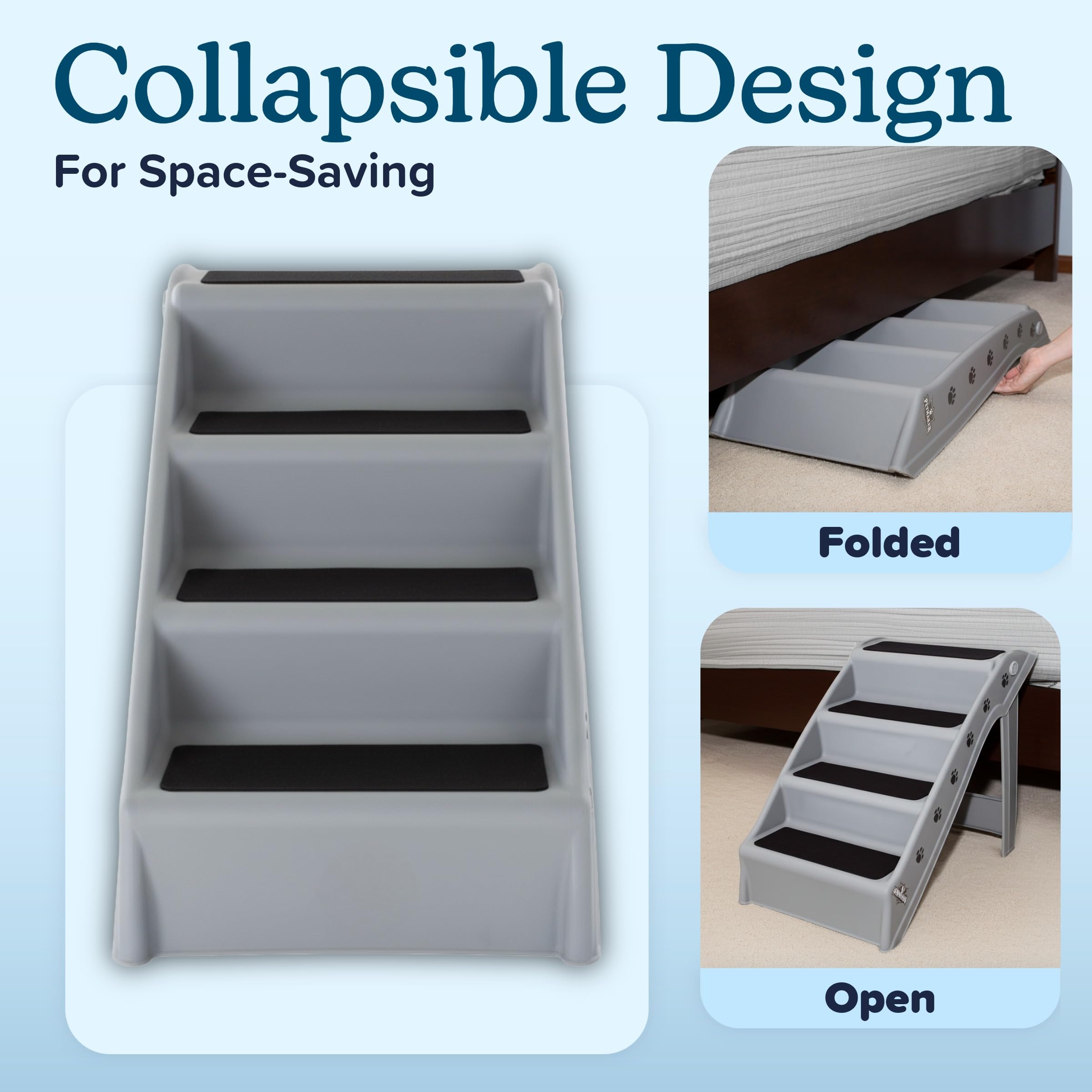 PETMAKER escalera para perros dimensiones cerradas para guardar fácilmente