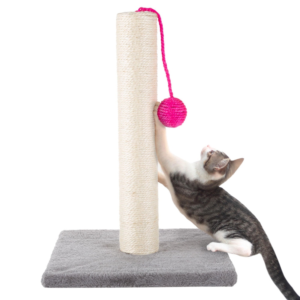 PETMAKER poste rascador para gatos de 17 pulgadas con sisal para estimular juego diario.