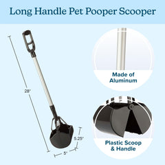 PETMAKER agarre para una mano facilita recoger excrementos