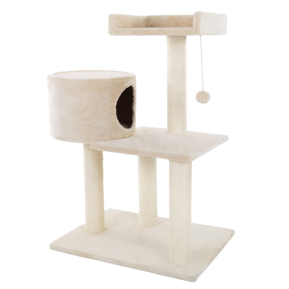 PETMAKER Diseño vertical-Beige mejora la estética y ahorra espacio.