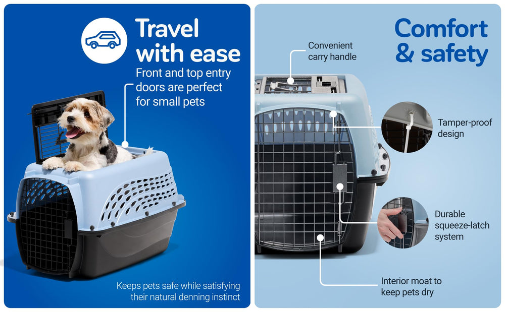 Aprobado por aerolíneas para viajar con mascotas.