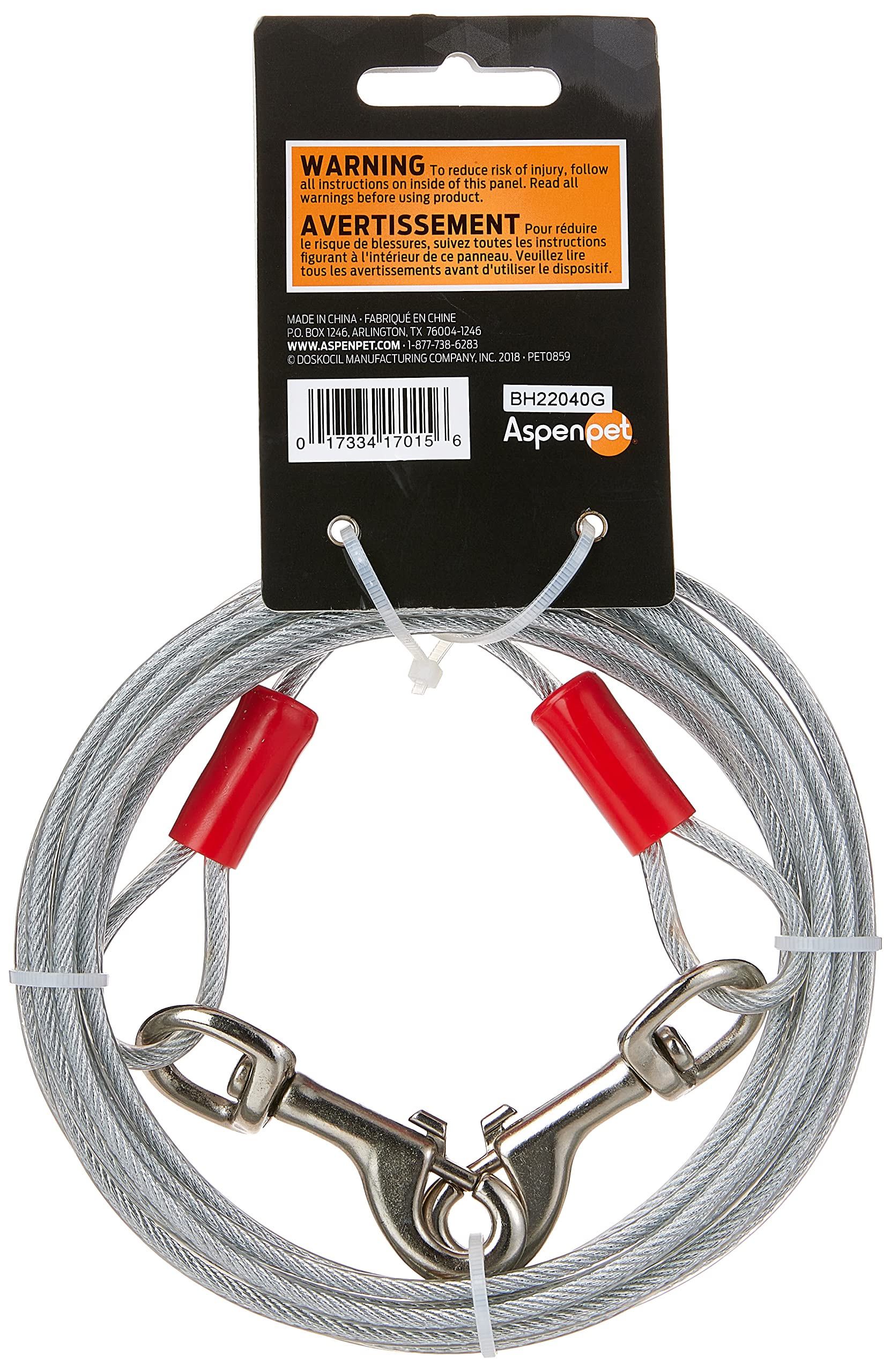 Petmate cable de tiro para exterior, compacto para guardar tras su uso.