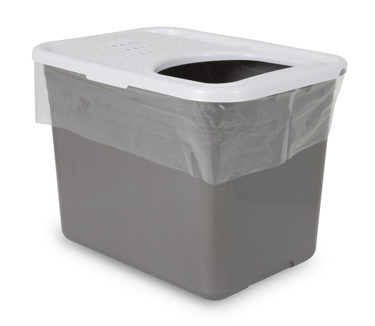 Petmate forro para caja de arena de entrada superior gris oscuro, 8 unidades para limpieza rápida