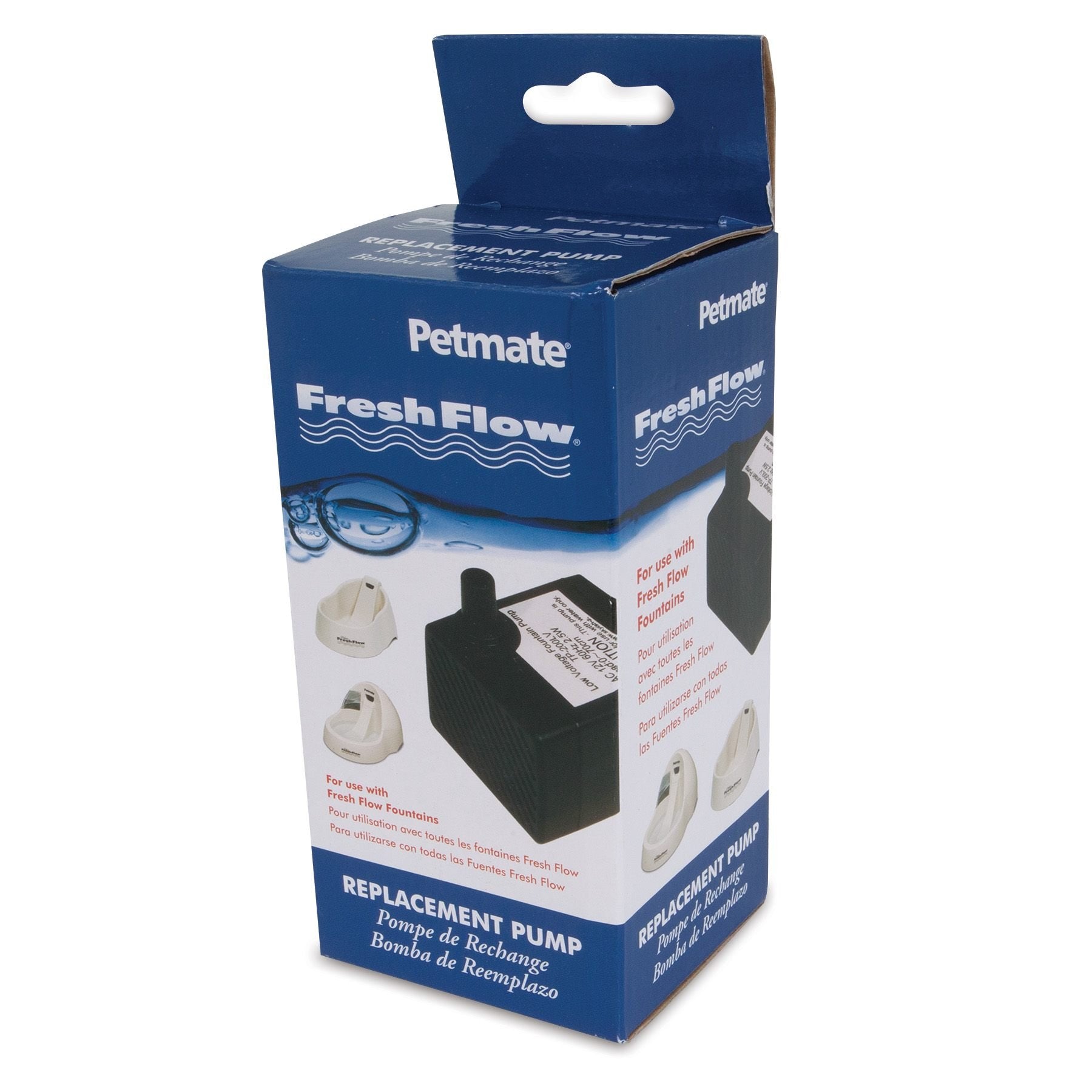 Petmate Fresh Flow Deluxe bomba de repuesto 120V mejora el flujo de agua para beber.