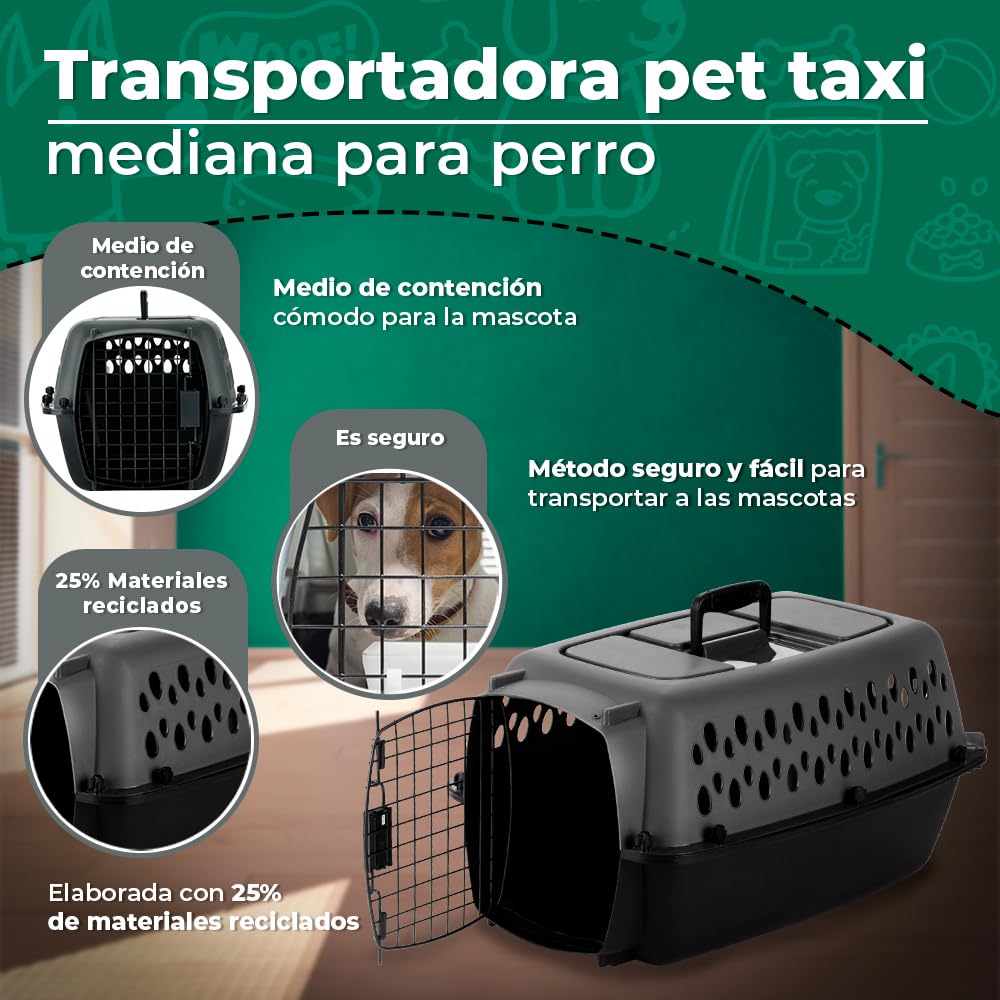 Petmate Pet Porter uso-en-avion, compatible con viajes aéreos.