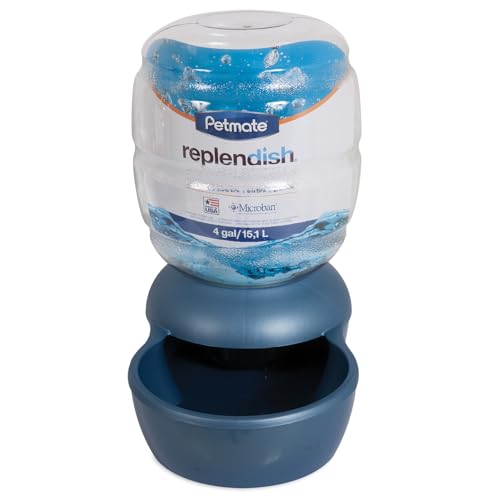Petmate Replendish botella desmontable facilita limpieza y rellenado.