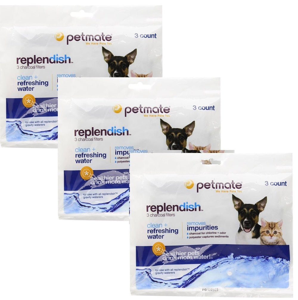 Filtro-carbono Petmate Replendish para reducir olores y mejorar la claridad del agua.