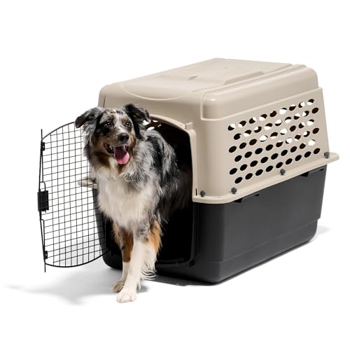 Petmate Vari Dog Kennel, puerta de alambre, acceso fácil y seguro.