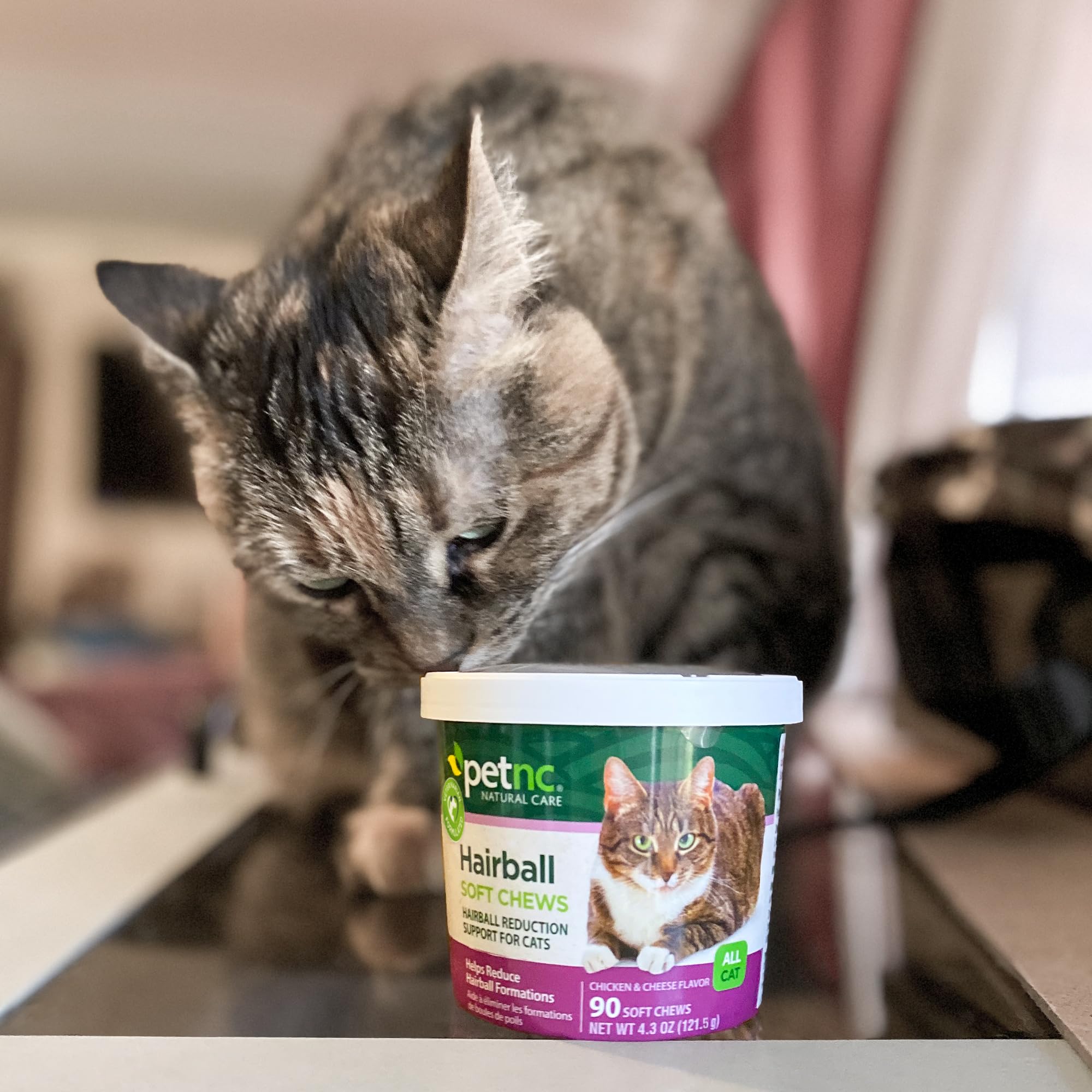 PetNC Hairball Soft Chews, apto para gatos de todos los tamaños.