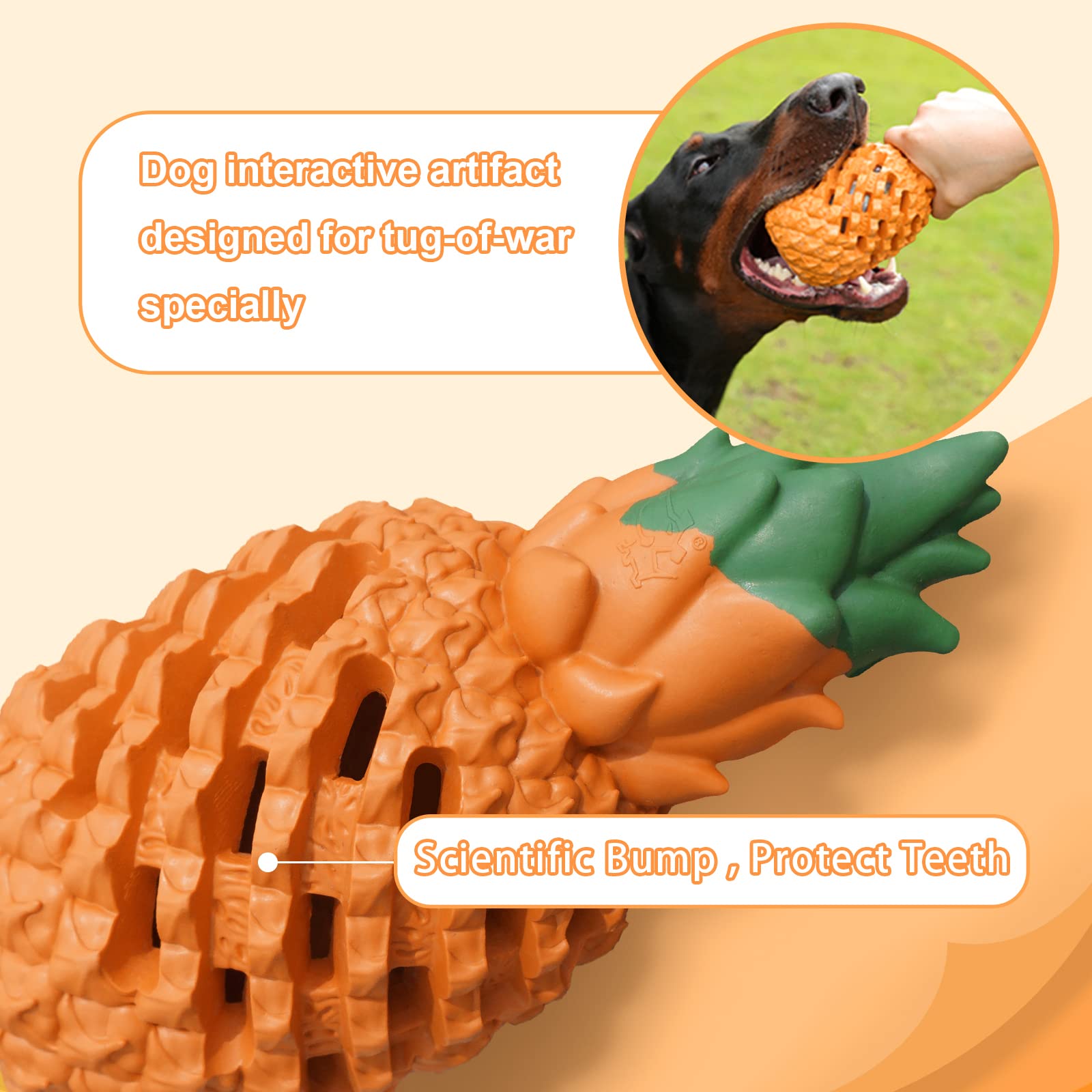 PETOPIA piña rellenable para perros, ideal con golosinas