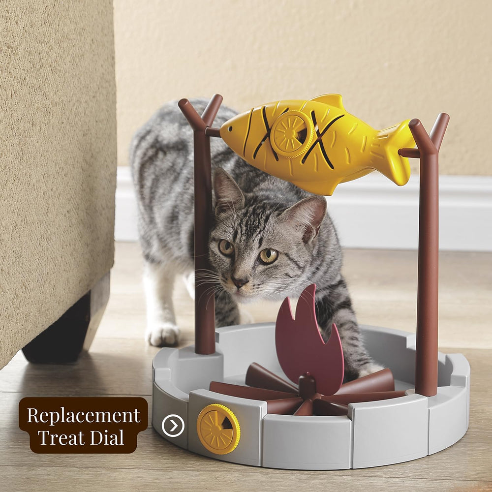 PetPals compartimento recargable de premios, recompensa al gato por investigar
