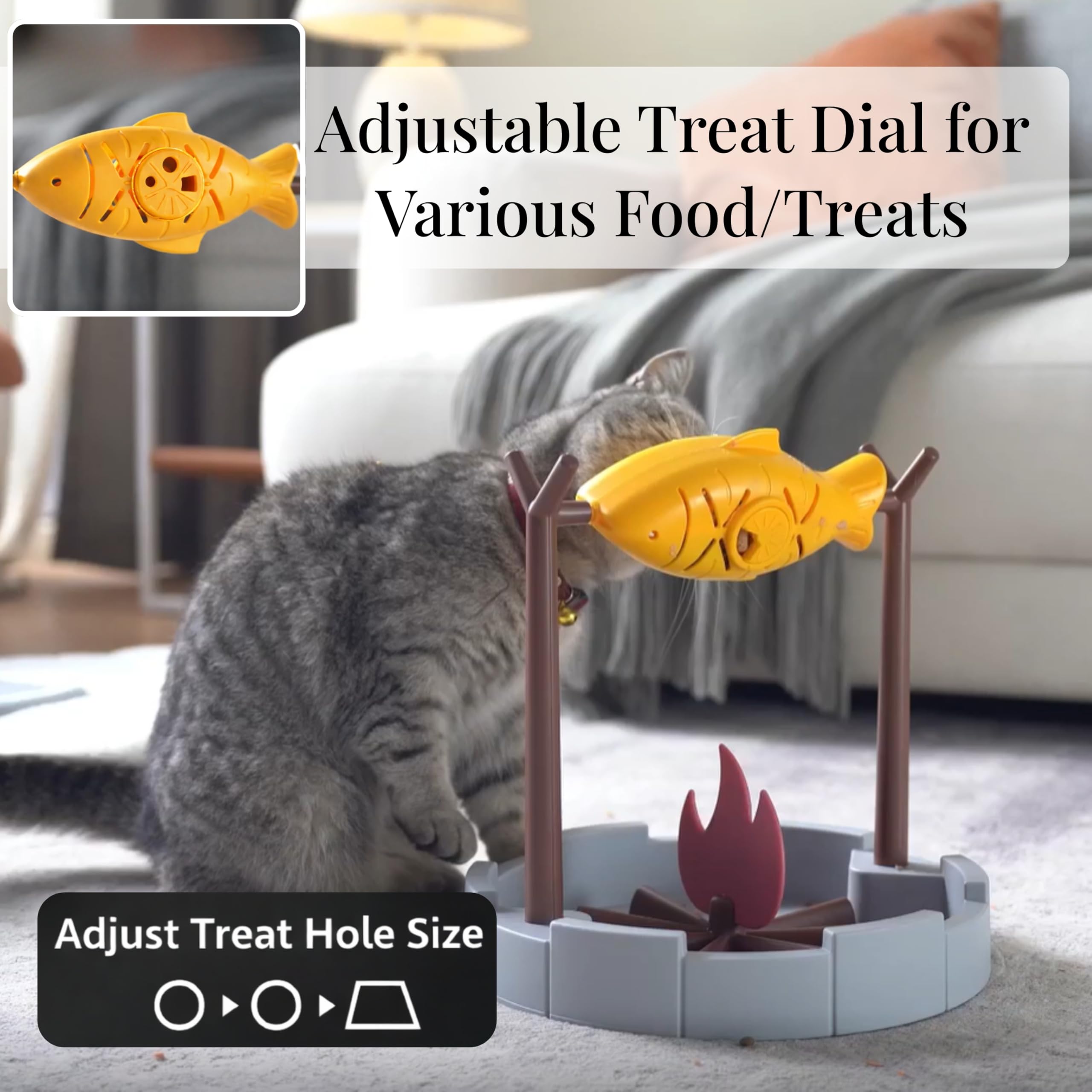 PetPals estimulación mental y física para gatos durante la comida