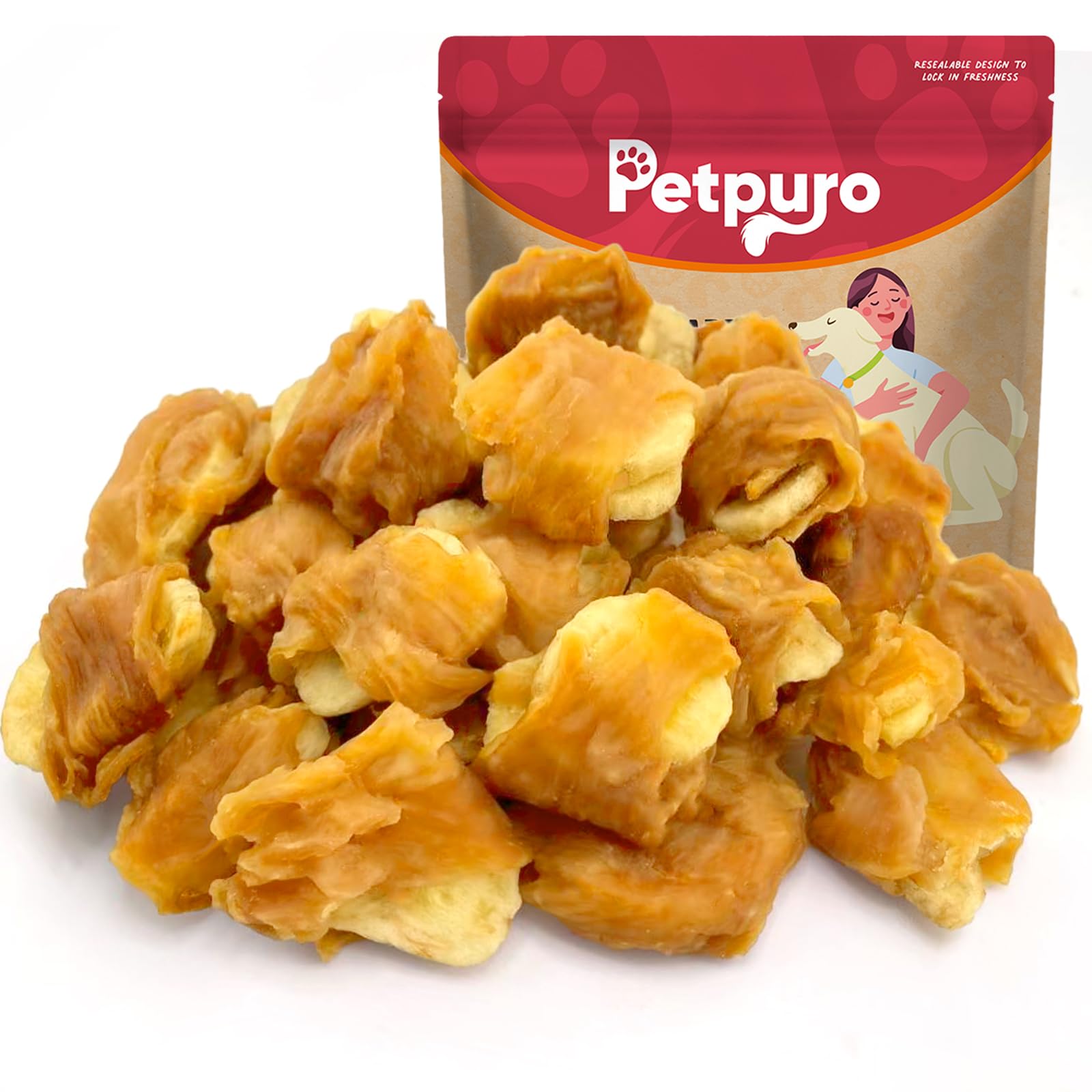 PETPURO pollo envuelto en plátano, bocado sabroso ideal para premiar en entrenamiento.