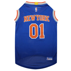 Pets First Knicks, frente del jersey, estilo para juego y paseo.