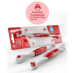 Pets & Pupps cepillo de doble cabeza para mascotas medianas y grandes.