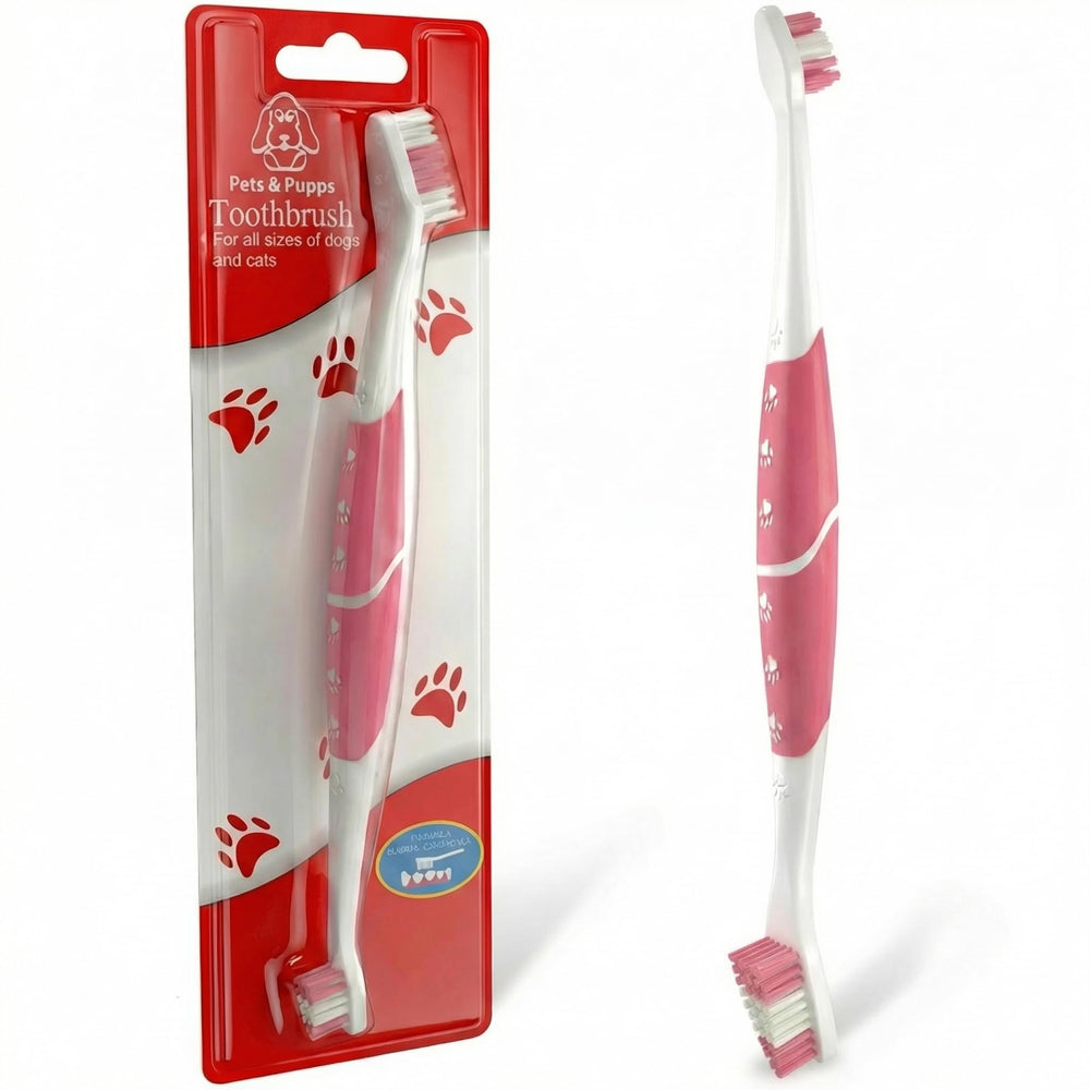 Pets & Pupps cepillo dental para perros con cerdas suaves, ideal para encías sensibles.