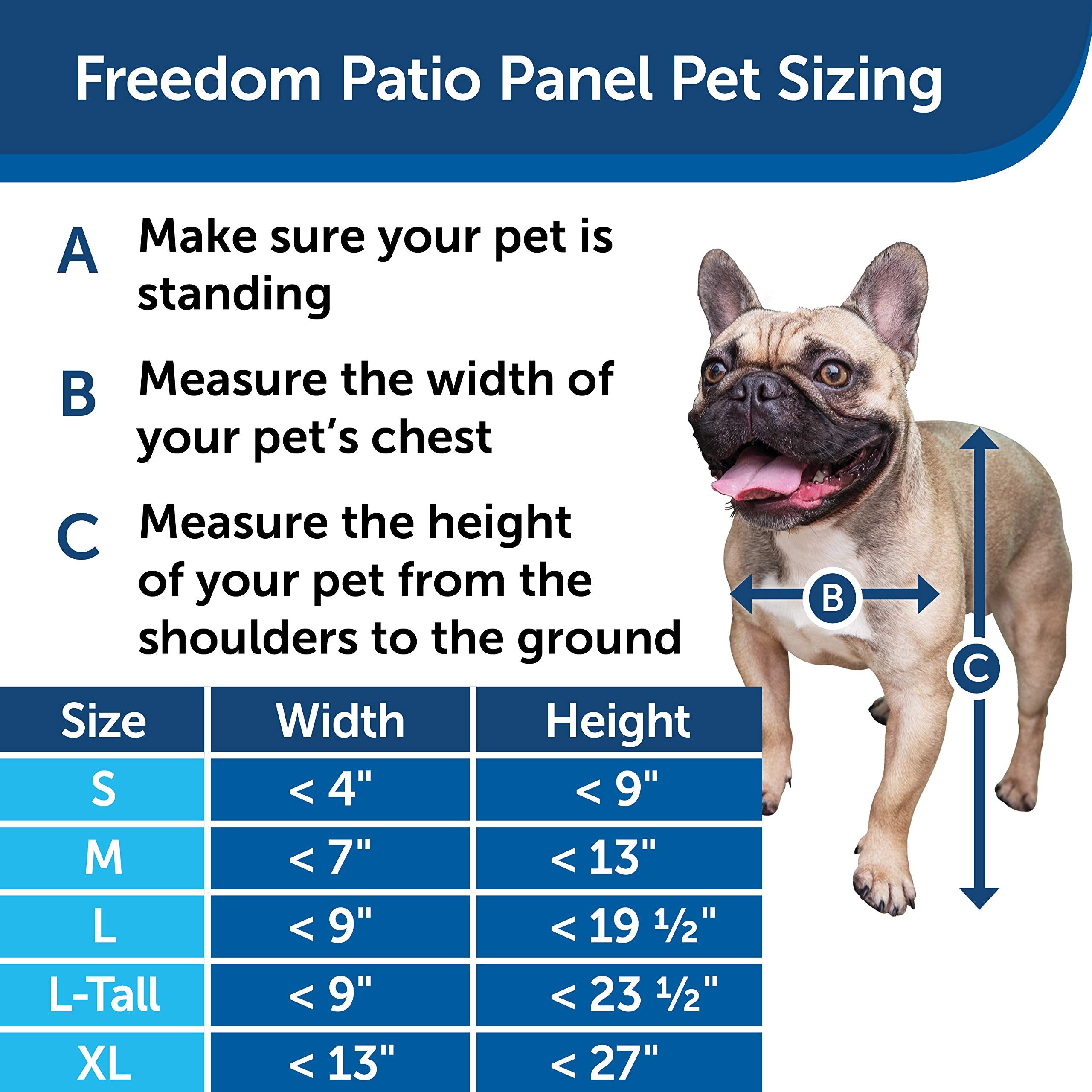Apertura de flap 10 1/4 x 16 3/8 pulgadas para perros grandes