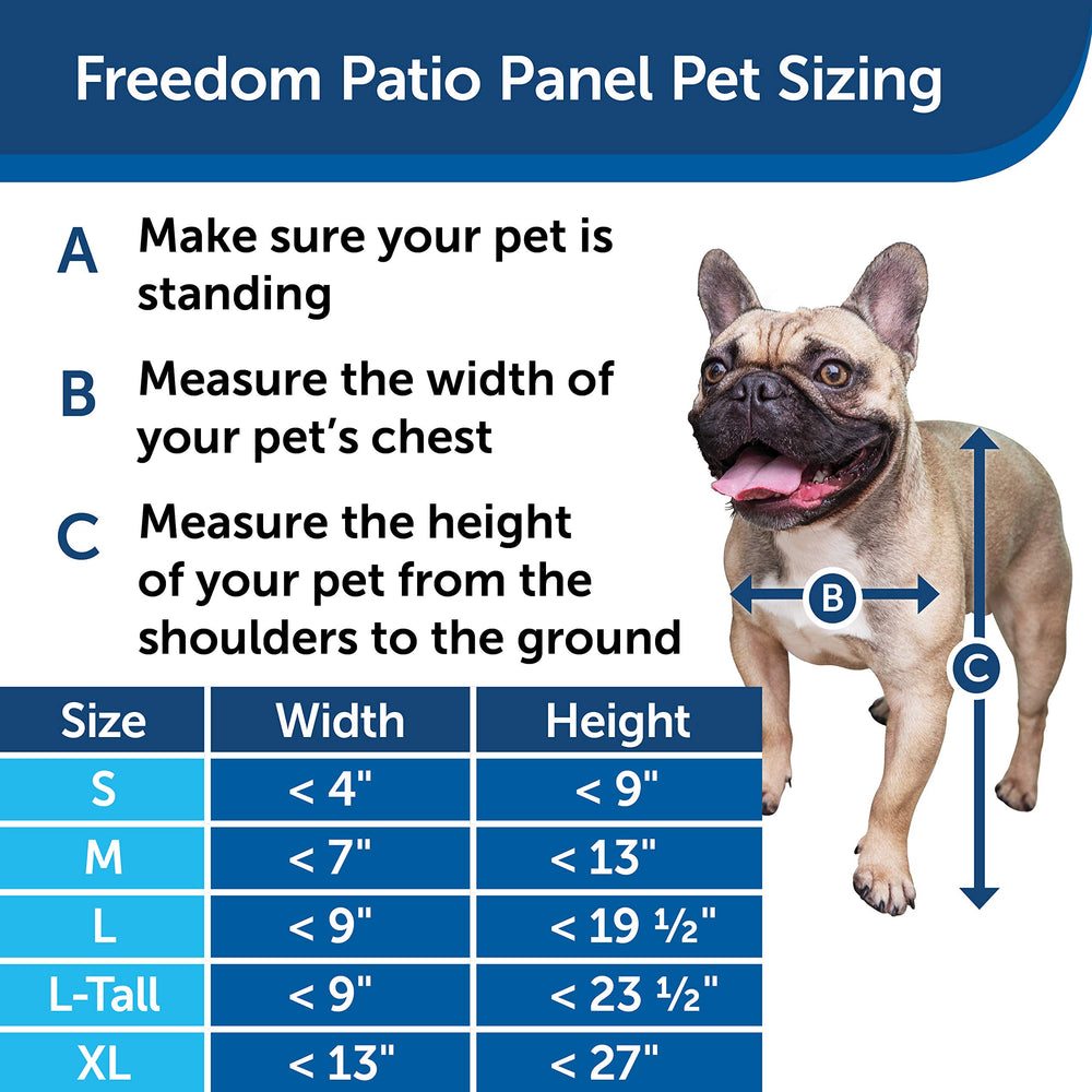 Apertura de flap 10 1/4 x 16 3/8 pulgadas para perros grandes