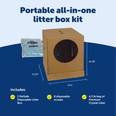 PetSafe abrazaderas frontales seguras que mantienen estable la caja durante el uso