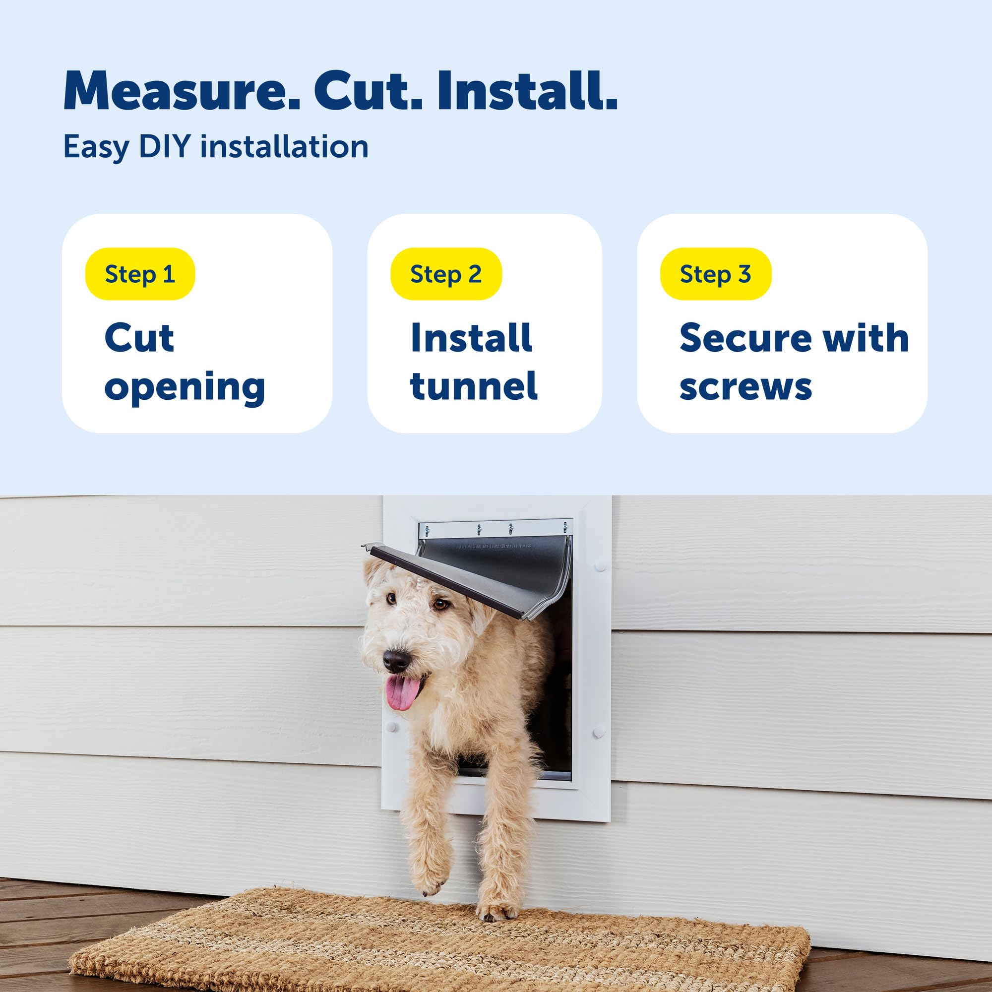 PetSafe acabado pintable adapta la puerta a la decoración