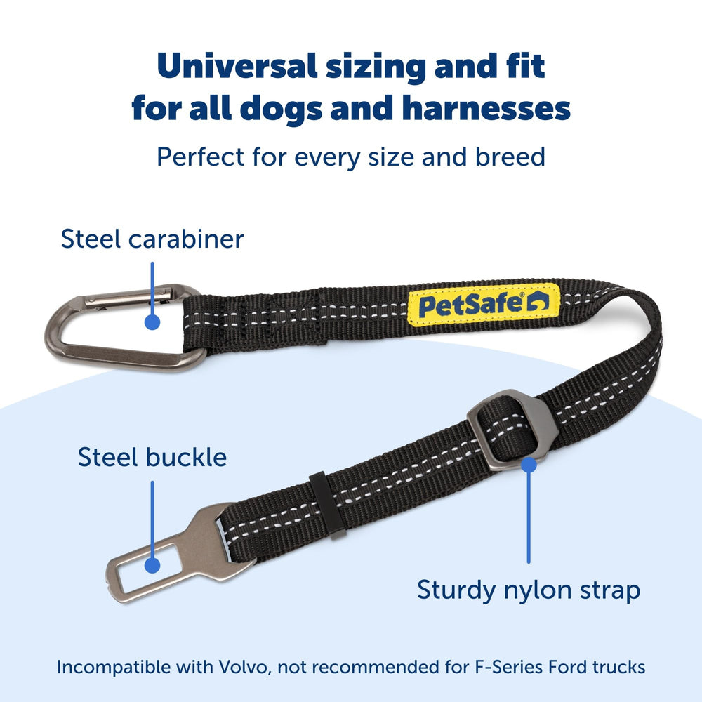 PetSafe, longitud ajustable 15-22 pulgadas, permite movimiento cómodo del perro.